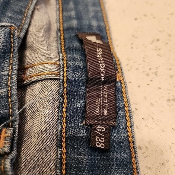 Levis Slight Curve Modern Rise Skinny Denim Jeans Size 6 28 - Picture 4 of 7